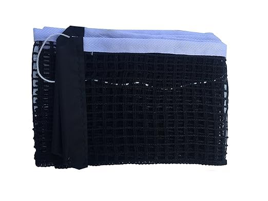 STAG GLOBAL Expert Cotton  Table Tennis Net & Post Set | Quick Easy Setup |  Cotton Mesh Net | Indoor & Outdoor Compatible on Standard Size Table