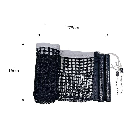 STAG GLOBAL Expert Cotton  Table Tennis Net & Post Set | Quick Easy Setup |  Cotton Mesh Net | Indoor & Outdoor Compatible on Standard Size Table