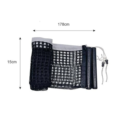 STAG GLOBAL Expert Cotton  Table Tennis Net & Post Set | Quick Easy Setup |  Cotton Mesh Net | Indoor & Outdoor Compatible on Standard Size Table