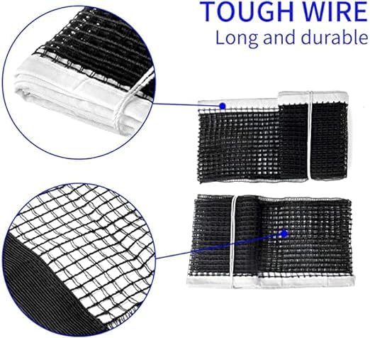 STAG GLOBAL Expert Cotton  Table Tennis Net & Post Set | Quick Easy Setup |  Cotton Mesh Net | Indoor & Outdoor Compatible on Standard Size Table
