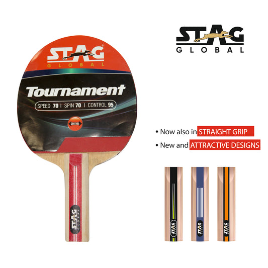 Stag Global ITTF Approved Rubber Tournament Table Tennis Racquet