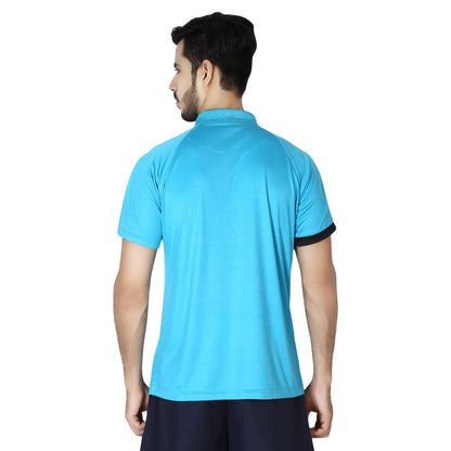 Stag Regular Fit T-Shirt (Model: Sharp/ Aqua Blue)