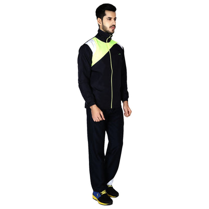 STAG Men's Tracksuit (Model : Platinum/ Navy Blue)