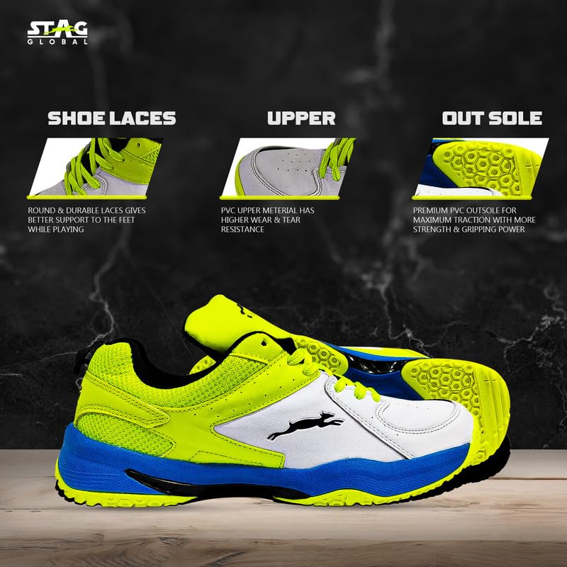 STAG GLOBAL On Court Series: Master The Table with Pro Table Tennis Shoes - Embrace Agility and Durability in a Lightweight Design