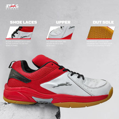 STAG GLOBAL On Court Series: Master The Table with Pro Table Tennis Shoes - Embrace Agility and Durability in a Lightweight Design