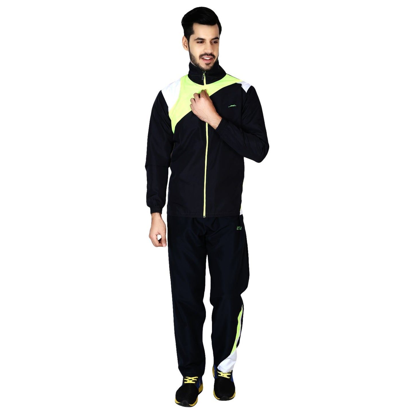 STAG Men's Tracksuit (Model : Platinum/ Navy Blue)