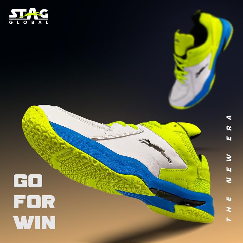 STAG GLOBAL On Court Series: Master The Table with Pro Table Tennis Shoes - Embrace Agility and Durability in a Lightweight Design