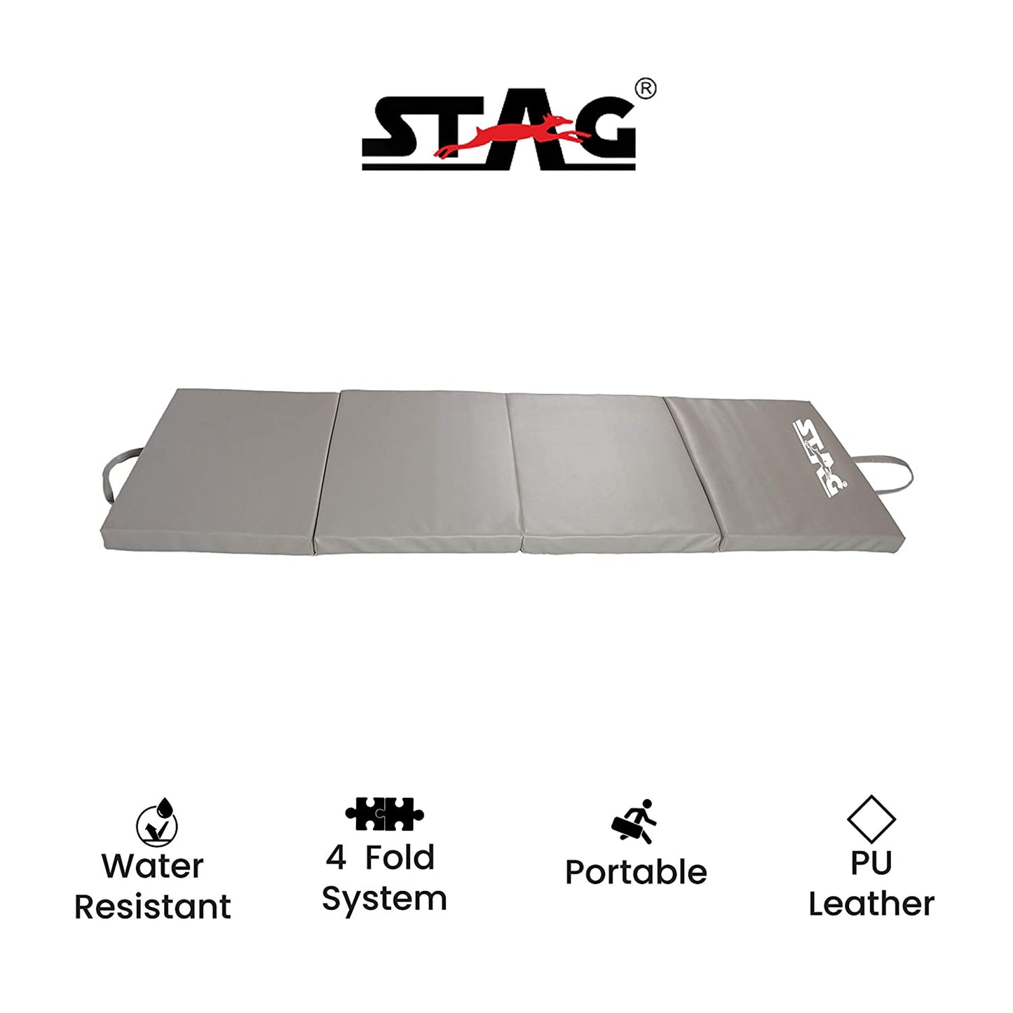 Stag Foldable Yoga Mat, Thickness : 10MM