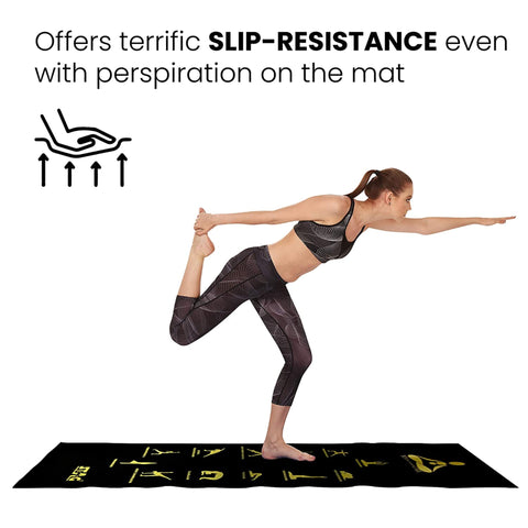 STAG GLOBAL Yoga Mantra Asana Black Mat With Strap, 4mm Thickness – alternate view