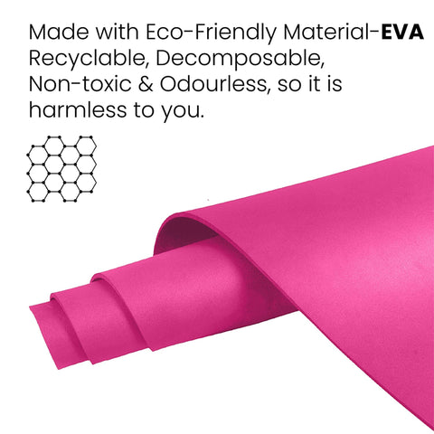 STAG GLOBAL Yoga Mantra Asana Pink Mat With Strap, 4MM Thickness – alternate view