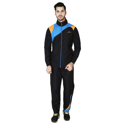 STAG Men's Tracksuit (Model : Platinum Black Orange)