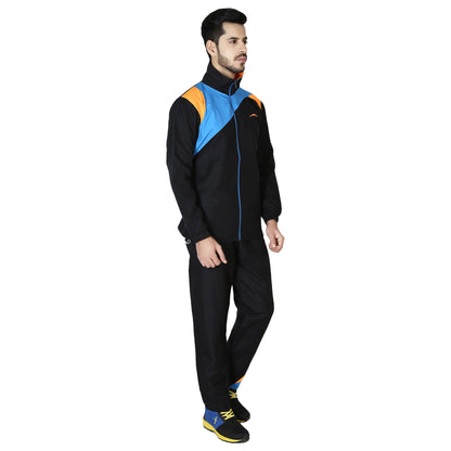 STAG Men's Tracksuit (Model : Platinum Black Orange)